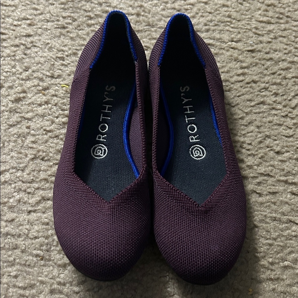 Rothy’s Orchid Heel Stripe Flat [Retired] - Size 7.5 - Picture 3 of 8